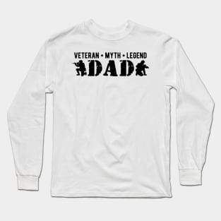 Dad Veteran Myth Legend Long Sleeve T-Shirt